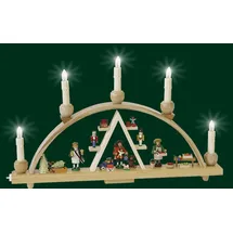 Richard Glässer GmbH Seiffen Schwibbogen Seiffener Weihnachtsmarkt 28 x 48 cm