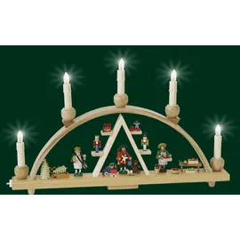 Richard Glässer GmbH Seiffen Schwibbogen Seiffener Weihnachtsmarkt 28 x 48 cm