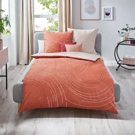 KAEPPEL Mako-Satin Bettwäsche Jaro Zinn, 1 Bettbezug 200 x 200 cm + 2 Kissenbezüge 80 x 80 cm