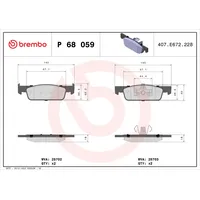 Brembo Bremsbelagsatz, Scheibenbremse XTRA LINE