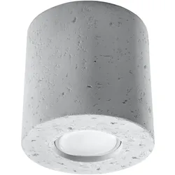 Deckenleuchte Orbis Beton grau rund GU10