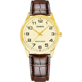 Casio Collection MTP-V001GL-9BUDF Herrenuhr - Gold/Braun
