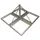 PremiumX Flachdachständer DELUXE 4x 50x50cm 1,2m Mast 60mm Balkonständer
