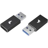 Angelbird USB-C auf USB-A Adapter Schwarz