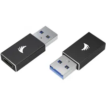 Angelbird USB-C auf USB-A Adapter Schwarz
