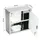 Karat Medizinschrank Allen Abschließbarer Arzneischrank mit Glastür Silber 30 x 30 cm 2 Fächer