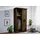 MASSIVMOEBEL24.DE Schwebetürenschrank Mango 100 x 190 x 60 cm Braun