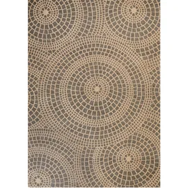 Beliani Teppich ARIBA Grau 160 x 230 cm Jute