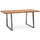 FineBuy Schreibtisch Akazie massiv / Braun