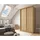 masseno Schwebetürenschrank SOFIA 120 x 216 x 61 cm Braun