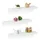 Relaxdays Wandregal 3er Set 60 x 15 cm Weiß