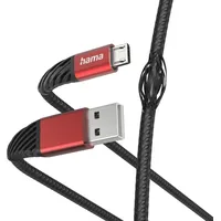 Hama Extreme USB Kabel 1 m USB 2.0 USB A Micro-USB B Schwarz, Rot