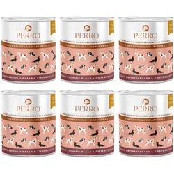 PERRO Schweinefleisch und Karotten Junior 6x850g Monoproteinfutter für Welpen