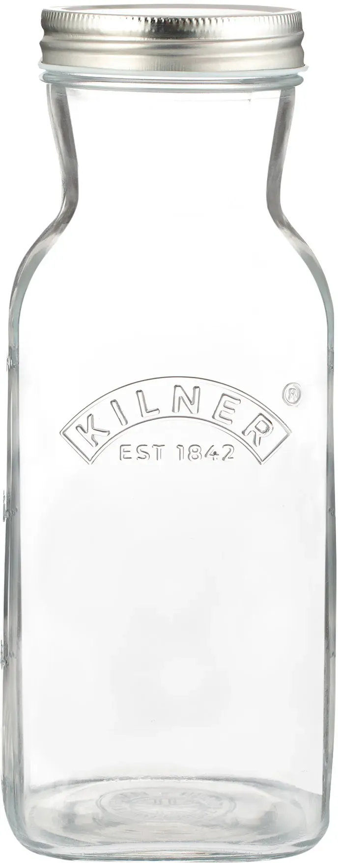 KILNER Saftflasche Saucenflasche aus Glas mit Schraubverschluss 1,0 Liter