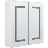 Beliani Mazarredo 60 cm weiß mit LED