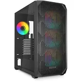 Sharkoon AK3 RGB Black, Glasfenster