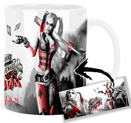 Batman Arkham City Harley Quinn Tasse Keramikbecher Mug