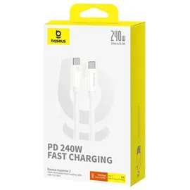 Baseus Superior 2 USB-C USB-C 240W, 1,8m (white)
