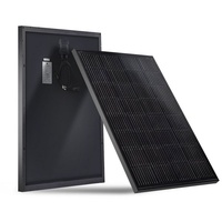 Sunstone Power Solarmodul 100 Watt 18V Schwarz Mono Solarpanel für 12V Analge Wohnmobil Garten, 100,00 W, Monokristallin, mit 2 Bypass-Dioden schwarz