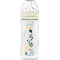 Dodie Fläschchen mit Löchern, gegen Koliken – 330 ml – Blau – 6+ Monate – Biomimetik Sauger Durchfluss 3