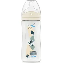 Dodie Fläschchen mit Löchern, gegen Koliken – 330 ml – Blau – 6+ Monate – Biomimetik Sauger Durchfluss 3