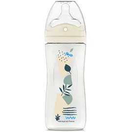 Dodie Fläschchen mit Löchern, gegen Koliken – 330 ml – Blau – 6+ Monate – Biomimetik Sauger Durchfluss 3