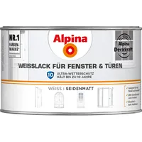 Alpina Weißlack für Fenster und Türen 300 ml weiß