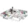Relaxdays Puzzlematte Symbole Weiß,Grau