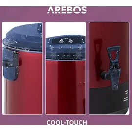 Arebos Einkochautomat 28 l rot