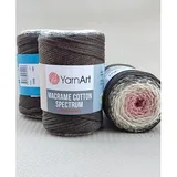 Garn Art Makramee Baumwolle Spektrum Makramee Schnur Harmonische Farben, einzigartige Makramee-Handwerk, 250 g, 246 m 80 % Baumwolle Makramee, buntes Makramee-Garn, Gewicht Kammgarn (1302)