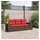 vidaXL Gartensofa-Set 3-tlg. braun Polyrattan