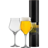 EISCH 2 Biergläser in Geschenkröhre - Craft Beer Experts, Craft Beer Gläser 203/2, 100% spülmaschinenfest, 435 ml, Bier-Tulpe, Made in Germany