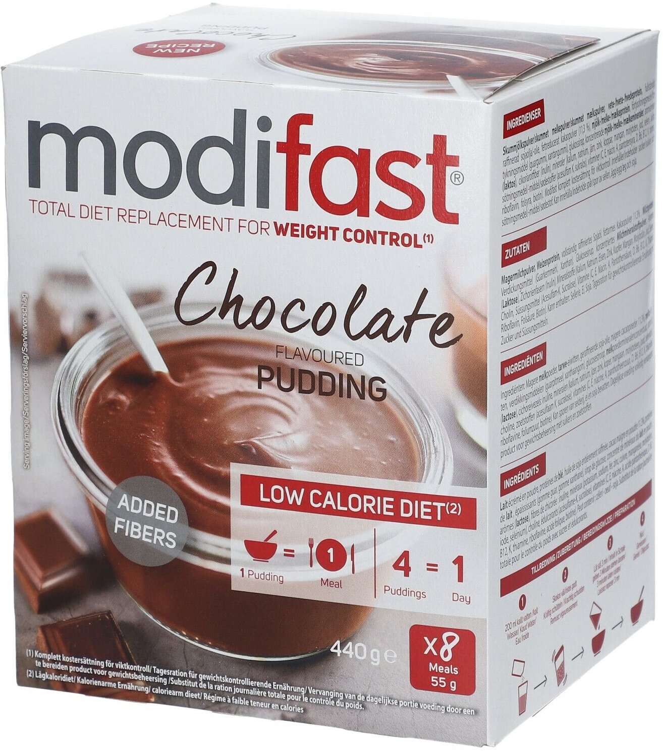 modifast® TOTAL DIET REPLACEMENT FOR WEIGHT CONTROL Pudding Chocolat 8 pc(s) sachet(s)