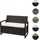 MCW MCW-F39 2er Sitzbank 120 x 60 x 45 cm Braun