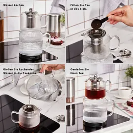 KARACA Kelly XL Glas-Teekanne