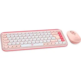 Logitech POP Icon Combo US Rose und Off-White