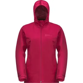 Jack Wolfskin Damen Moonrise 3in1 (wasser-/winddicht, mit Fleece-Innenjacke) cranberryrot