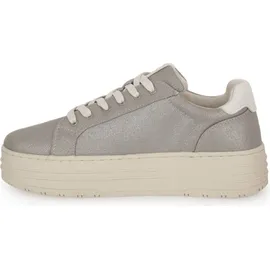 Mustang Plateau Sneaker Damen Silber 38