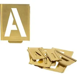 Signierschablonensatz 327 Buchstaben A-Z Schrifthöhe 100mm