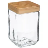 Five 5five - Glasbehälter, quadratisch, 1,7 L in Beige