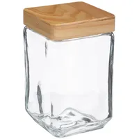 Five 5five - Glasbehälter, quadratisch, 1,7 L in Beige