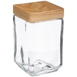 Five 5five - Glasbehälter, quadratisch, 1,7 L in Beige