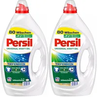 Persil Universal Kraft-Gel, Flüssigwaschmittel für hygienische Frische, 2x 80 WL