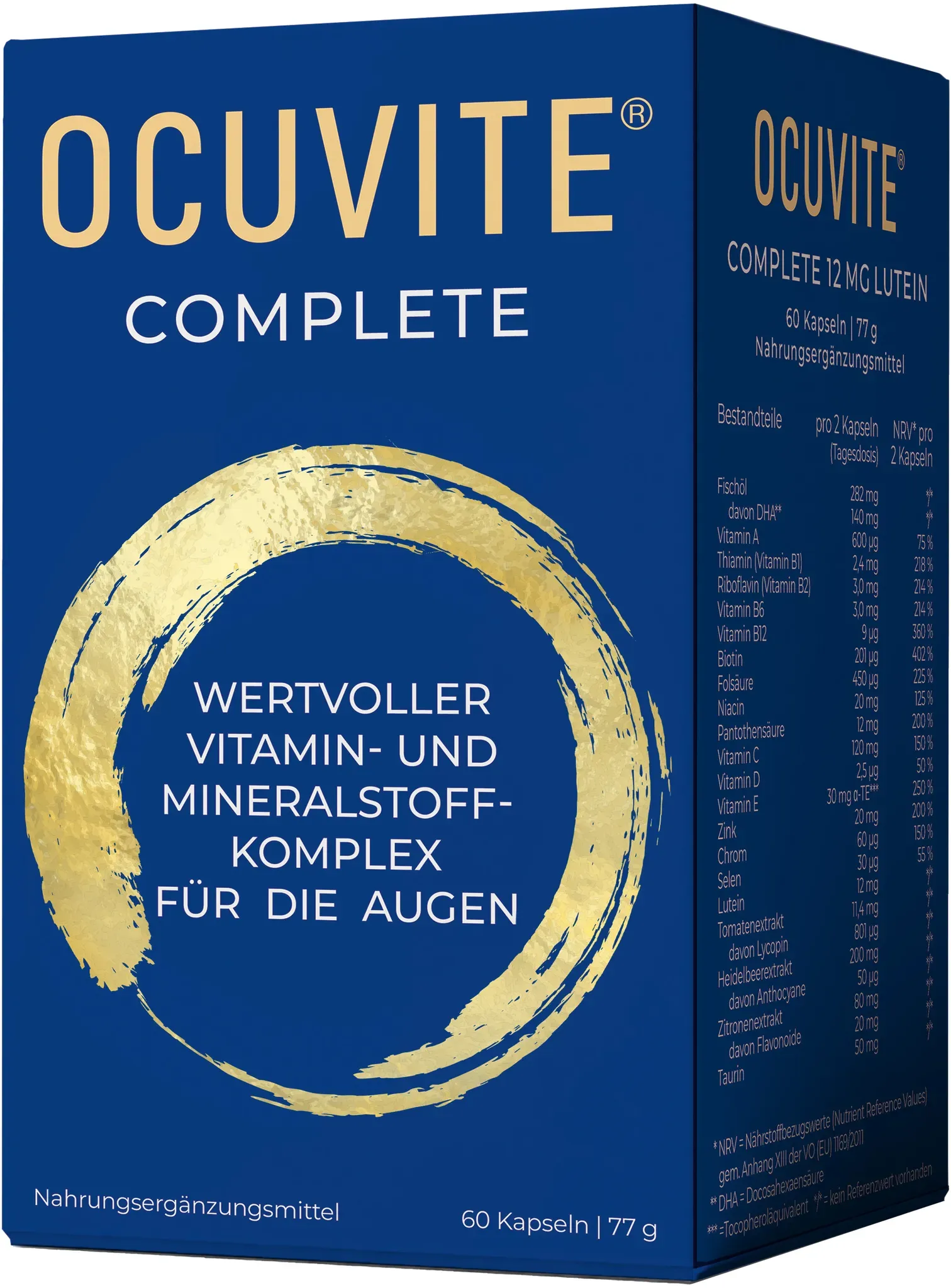 bausch lomb ocuvite complete 12 mg lutein kapseln