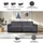 dorel home Schlafcouch Cord u. Velours 3-Sitzer Grau