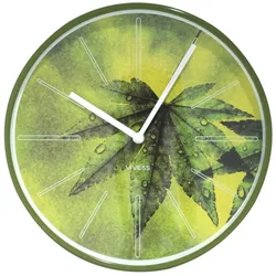 Quarz Wanduhr K ̧chenuhr VIVESS Motiv Blattgr ̧n 30 cm