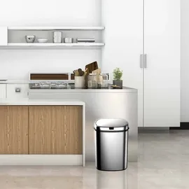 catterhouse Futuro 30l Sensor Mülleimer und Recycling, 30 l, 34 x 25 x 52 cm, mit Bewegungssensor und automatischer Öffnung