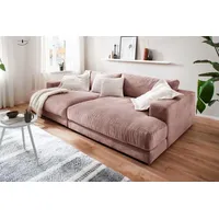 KAWOLA Big Sofa Madeline Cord rosa