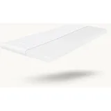Schlaftroll Matratzentopper, Weiß, Textil, 2-Sitzer, Füllung: Baumwollfüllung, Rechteckig, 180x200 cm, Oeko-Tex® Standard 100, Schlafzimmer, Matratzen Shop, Matratzenzubehör, Topper