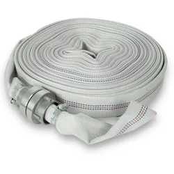 EBERTH 1" Feuerwehrschlauch 30m mit Storz Kupplung, Gewebeschlauch für Industrie, Wasser, Pumpe, Garten, Storz 25-D